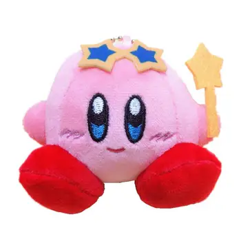 8Cm Kawaii Dejlige Kirby Stjerne Plushie Nøglering Søde Mini Udstoppet Dukke Piger Dekoration Peluche Vedhæng Toy Kids fødselsdag gaver