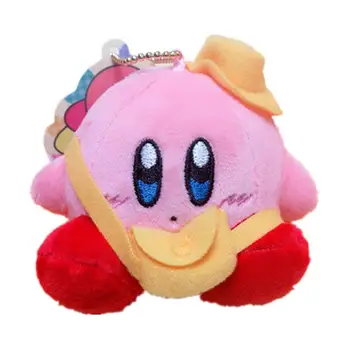8Cm Kawaii Dejlige Kirby Stjerne Plushie Nøglering Søde Mini Udstoppet Dukke Piger Dekoration Peluche Vedhæng Toy Kids fødselsdag gaver