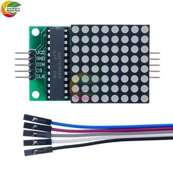 8x8 8*8 MAX7219 Dot Led Matrix Modul MCU LED Display Kontrol-Modul Til 5V Interface Modul Output Input Fælles Katode