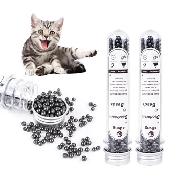 90ml kattegrus Følgesvend Deodorant Perler Katte Toilet Rengøring Fjern Lugt Brug Med kattegrus Boks Pet-Produkter Til Katte