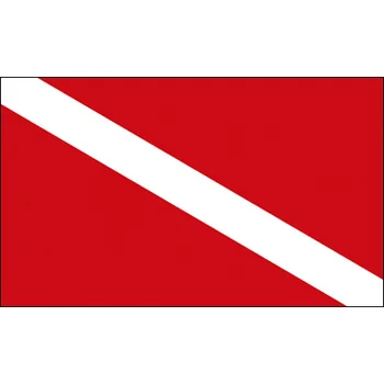 90x150 CM Dykning FLAG Kajak-Båd Røde Flag Dykker Ned Sikkerheden Signal Markør Banner Flag