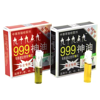 999 hellige olie mandlige eksterne brug for at forlænge den tid massage olie forsinke ejakulation booster impotens spray 1ml kvindelige booster