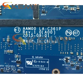 AAM00 LA-C361P MB KN-01VG5R 01VG5R FOR DELL P56F XPS 15 9550 Laptop bundkort W/ I5-6300HQ GTX960 2GB-GPU Fuldt ud Testet