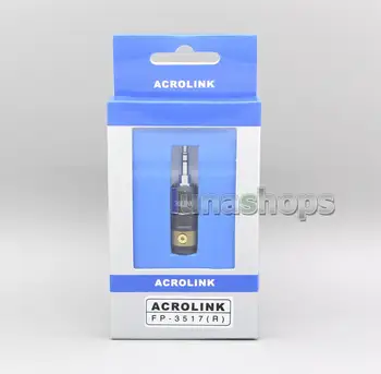 ACROLINK Rhodium/Guld BF-3,5 L 3,5 mm Male Carbon Lige Adapter til diy LN005026