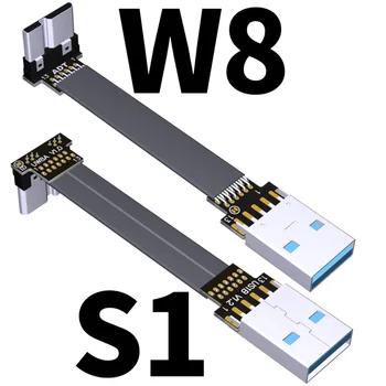 ADT-Link-S-W Seriel USB 3.0 Type A til Micro-B Mandlige og Kvindelige Bånd Flade Kabel med Op/Ned-Vinklet Udvidelse Adapter Kabel FPC FPV