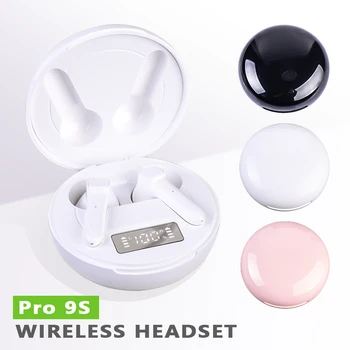 AIRVOLT PRO9S Trådløse Bluetooth-5.0 TWS headset binaural-type noisereduction stereo sport earbuds musik øretelefon til smartphone