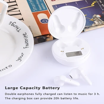 AIRVOLT PRO9S Trådløse Bluetooth-5.0 TWS headset binaural-type noisereduction stereo sport earbuds musik øretelefon til smartphone
