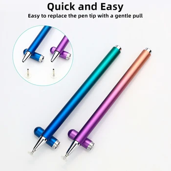 ANKNDO Universal Touch Pen Til Tablet Gradient Farve Magnetisk Stylus Pen Til Telefonen Disc Kapacitiv Blyanter Til Ipad Tilbehør