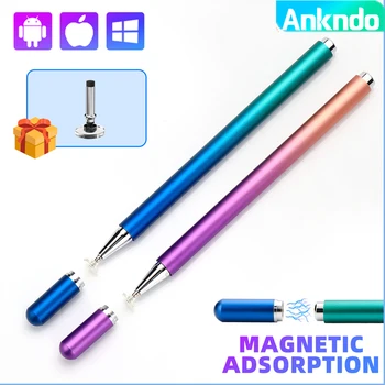 ANKNDO Universal Touch Pen Til Tablet Gradient Farve Magnetisk Stylus Pen Til Telefonen Disc Kapacitiv Blyanter Til Ipad Tilbehør