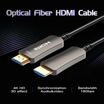 AOC Kabel-Optisk-kabel HDMI-kompatibel 2.0 4K@60 hz Kabel-HDR til HDTV Xiaomi Max Projektor PS4 HDMI-Kabel 10m 15m 30m 50m