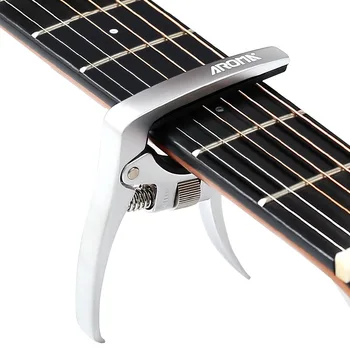AROMA AC-30 Guitar Capo til Akustisk Guitar og El-Guitar, Tryk, Spænding, Justerbar Guitar Tilbehør