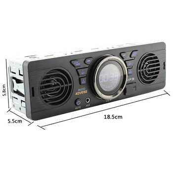 AV252 (B) / 12V Bil SD-Kort MP3 Audio Electric Car Radio Højttaler Bluetooth Højttaler Bil Spiller Bilens Audio