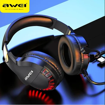 AWEI ES-770i Spil Hovedtelefon Med Mikrofon HIFI-Bas, Stereo Øretelefoner Bluetooth Hovedtelefoner Musik Headset Til PC-Computer Spil