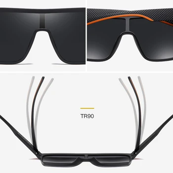 AWGSEE Polariseret Mænd Solbriller TR90 Ultralet Briller Ramme Kvadrat Sol Briller Rejse Mandlige Nuancer Brand Design UV400 Oculos