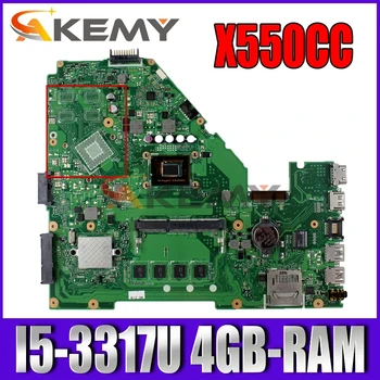 Akemy X550CC Laptop bundkort til ASUS X550CA A550C X550CL R510C oprindelige bundkort 2GB-RAM I3-3217U GM