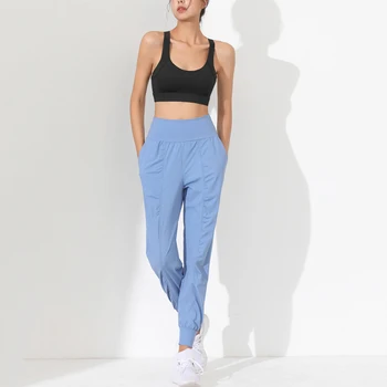 Alo Yoga Kvinders Løs Sports Bukser Casual Trendy Mode Bukser Jogging Motion Ud Gade Trænings-og Høj talje Bukser 8802