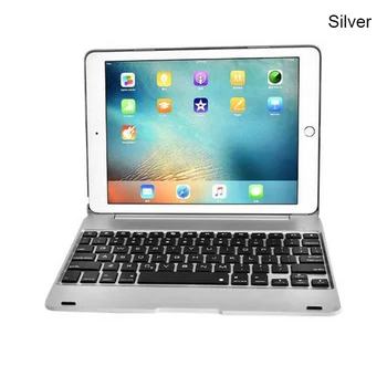 Aluminium Bluetooth Keyboard Folio Cover Case til iPad Luft iPad 2 Pro 9,7 Tommer PUO88