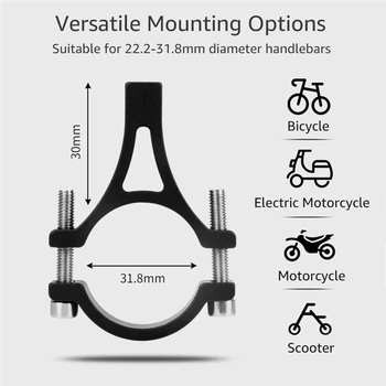 Aluminium Cykel Telefon Holder til 3,5 6,2 Tommer Smartphone 360° Justerbar Støtte GPS Telefonen Stå Mount Beslag Udendørs Cykling