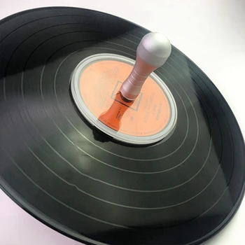 Aluminium Håndtag LP Vinyl Record Disc Vask Klip vinylplade Rengøring Af Vandtætte pladespiller Renere