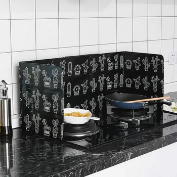 Aluminium Sammenklappelig Køkken Med Gas Komfur Prelpladen Køkken Pande Olie Splash-Skærm Beskyttelse Køkken Tilbehør