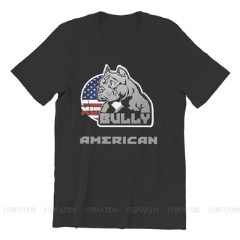 Amerikanske Runde Krave TShirt Bølle Pitbull Loyalitet Ren Bomuld Original T-Shirt Mand, Toppe, Mode Fluffy