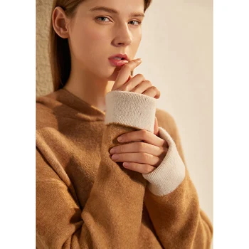 Amii Minimalisme Vinteren Kvinder Sweater Kausale Strikket Hætte Løs Kvinder Sweater Mode Kvinders Cardigan 12040569
