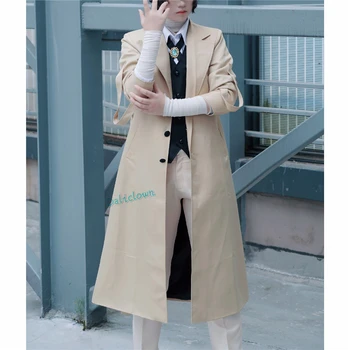 Anime Bungo Herreløse Hunde Cosplay Kostume Osamu Dazai Væbnede Detective Agency Medlem Uniform Jakke Frakke Passer Til