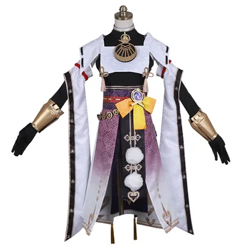 Anime Genshin Indvirkning Sara Spil, der Passer Smukke Kimono Dejlige Uniform Komplet Sæt Cosplay Kostume Halloween Kvinder ping 2021New