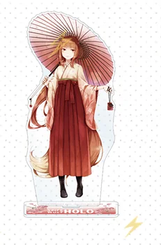 Anime Krydderi Og Wolf Holo Kimono Serien Tegnefilm Akryl Står Figur Model Plade Cosplay Tasker Vedhæng Nøglering Nøglering Toy