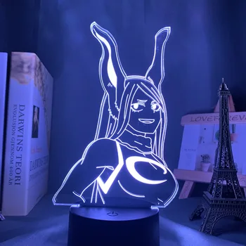 Anime Lampe Min Helt den Akademiske verden Rumi Usagiyama Figurer Kanin 3D Led Nat Lys Hjem Tabel Manga Dekoration Action Gave