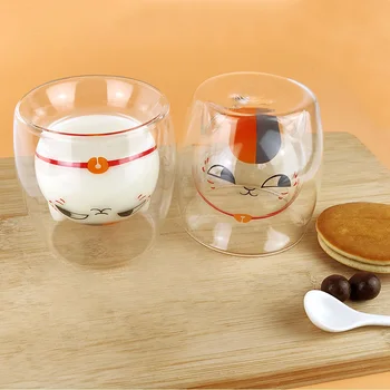 Anime Natsume Yuujinchou Takashi Sensei Kat Glas Resistente Drikke Kop Søde Krus Mælk, Te, Juice, Kaffe Kop Service Kids Gave