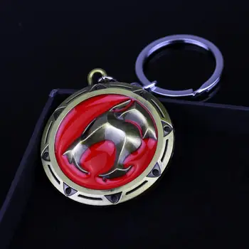 Anime Thundercat Badge Nøglering Mænd Våben Vedhæng Nøgleringe Metal Smykker Med Nøglen Bil Tilbehør Gave