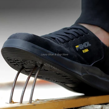 Anti-Smashing sikkerhedssko Mænds Beskyttende Støvler, der Arbejder Sko Uforgængelige Mænds Støvler Let at Arbejde Sneakers Nye 2021