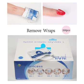 Arte Clavo 200PCS/Kasse Søm Degreaser Remover Pad Vådt Papir Nail Art Værktøj UV Gel Remover Manicure Flydende Sæbe For at Fjerne