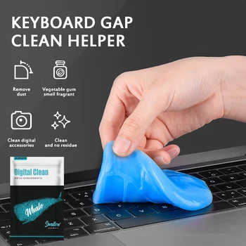 Auto Car Cleaning Pad Limpulver Cleaner Cleaner Dust Remover Gel Hjem Computer Tastatur Af Støv Ren