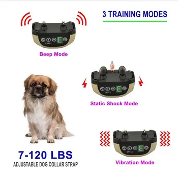 Automatisk Pet Bark-stop Krave Hund Anti Barking Enhed Digital Display USB-Krave Vandtæt Bark-stop Halsbånd