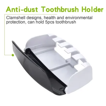 Automatisk Tandbørsteholder Auto Tandpasta Dispenser Sæt Vægbeslag Vin Holder Vægmontering Badeværelse Storage Rack Forsyninger Værktøjer