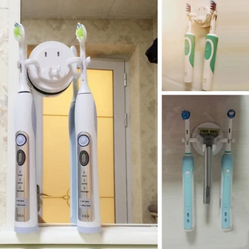 Automatisk Tandbørsteholder Razor Hylde Kraftfuld Vakuum Sugekopper Vandtæt Hængende Krog Børste Dispenser Badeværelse Organizer