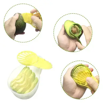 Avocado Pålægsmaskine Skrællekniv Cutter Frisk Holde Vegetabilske Værktøjer Bærbar Box 5pcs Frutero Køkken Gadget Inteligentes