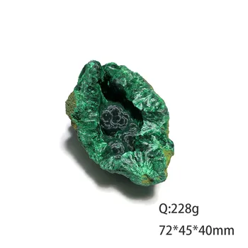 B5-1b BEDSTE! Naturlig smuk malakit mineral prøve Sten, krystal Healing Gratis forsendelse Fra Laos