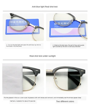 BENZEN Fotokromisk Briller til Mænd, Kvinder Anti Blåt Lys, Computer-Briller Vintage Optiske Briller Briller