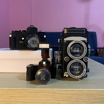 BZDA Mini Blokke Retro kamera Digital Kamera byggesten MOC Retro Indsamling af Legetøj, Klodser Til Børn, Drenge Legetøj Fødselsdag Gaver