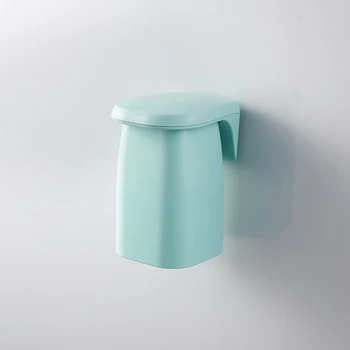 Badeværelse Magnetiske Suge Mundskyl Cup vægmonteret Plast Dræn Hylde Holder Tandbørstning Kopper Husstand MDJ998