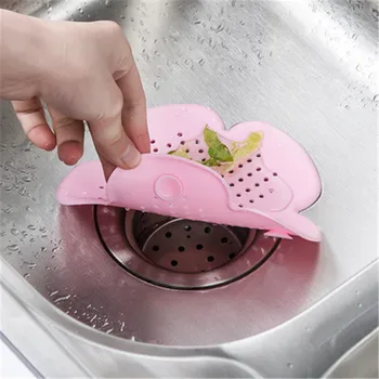 Badeværelse Tilbehør Silikone Vask Filteret Brusebad Afløb Hår Catcher Prop Køkken gulvafløb Dække Anti-tilstopning Si