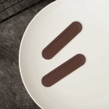 Bar Figur Chokolade Silikone Formen Kage Udsmykning Rundt Hoved Stribe Form Transfer Sheet Mould Kage Kant Decotation
