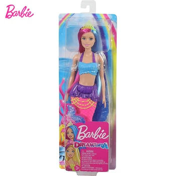 Barbie Dreamtopia Rainbow Havfrue Dukke 12 tommer Eventyr Gave Social Interaktion Prinsesse Pige for Kids Play House Legetøj GJK08