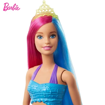 Barbie Dreamtopia Rainbow Havfrue Dukke 12 tommer Eventyr Gave Social Interaktion Prinsesse Pige for Kids Play House Legetøj GJK08
