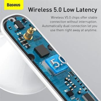 Baseus W2 TWS Trådløse Bluetooth Hovedtelefoner Med Anti-tabte APP, Trådløse hovedtelefoner, Sport Hovedtelefoner Til Huawei Iphone Xiaomi