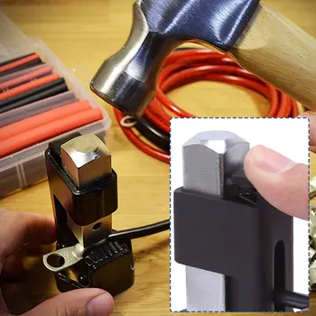 Batteri Hammer Crimper Kabelsko Crimptang Wire Terminal Svejsning Hammer Type Fjederbelastet Crimpning Tang Tilbehør