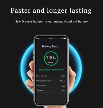 Batteri til iphone x 10 Udskiftning Batería Til Apple iPhone 6S 6 7 X SE Xr Xs Antal 10STK Lithium Batteri til 6Plus 7Plus